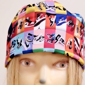 SHOES COLLAGE STYLE MEDICAL NURSING SCRUB CAP